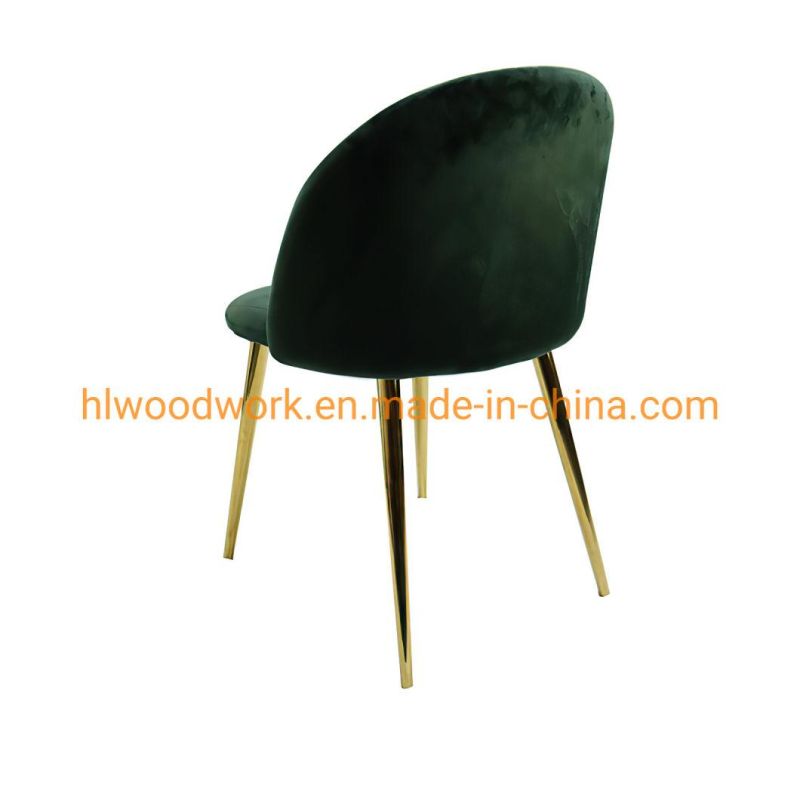 Modern Design Simple Style PVC Cushion Metal Leg Dining Chair for Home, Cafe Shop, Hotel, Resteraunt, School, Meeting Room Dining Chair