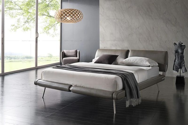 Customized Modern Furniture European Bedroom Bed Wall Bed Gc1700