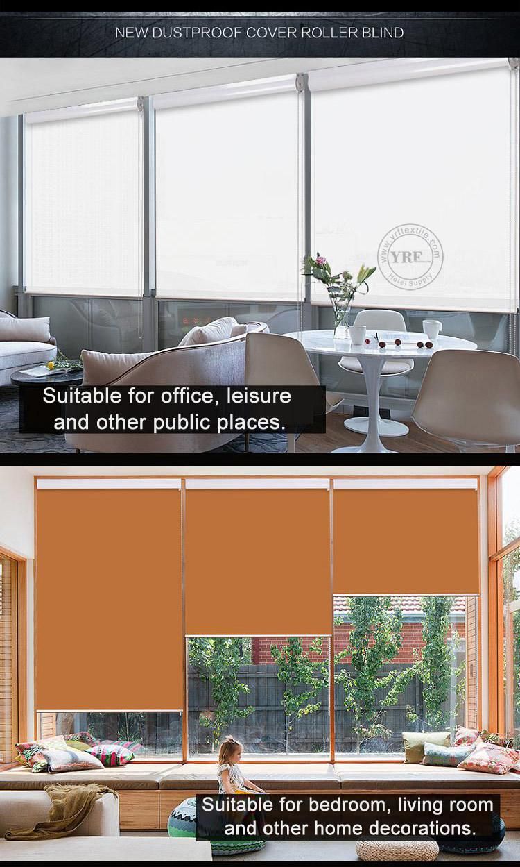 Hot Selling Custom Design Cordless Spring Roller Blinds with Anti-UV