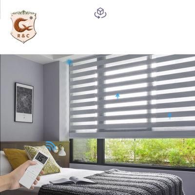 Hot Sale Motor Control Wholesale New Design Good Quality Motorized Zebra Blind Low Price High Shading