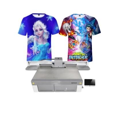 T Shirt Textile Printing Machine A3 Dtf Flatbed Printer Jeans/Garment DIY Cotton Fabric Textile Inkjet Digital UV Printer for Glass/Wood/Metal