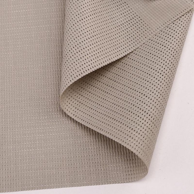 Beige Sunscreen Mesh Fabric for Window Curtain Roller Blind