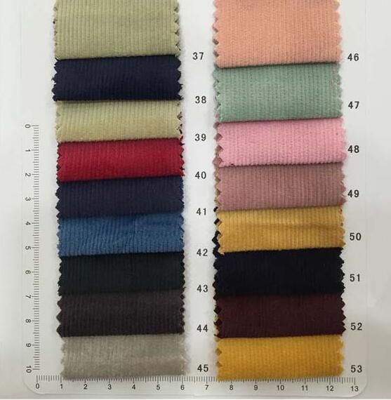 Corduroy Fabric Made of 100% Cotton or 97%Cotton 3%Spandex