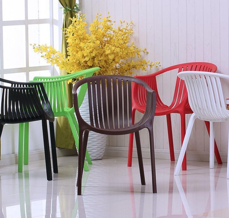 Kursi Tamu Minimalis Plastic Tube Type Chair Latest Restaurant Furniture Black Chairs