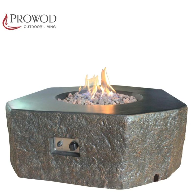 Natural Stone Texture Surface Fire Pit Table/Concrete Fire Table