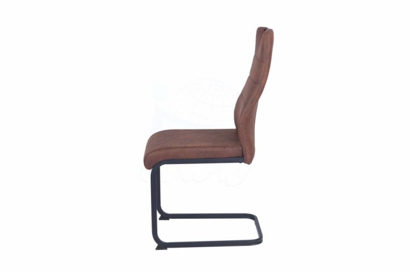 Modern Style Restaurant Dining Chair Dining Chair Metal Leg Velvet Fabric