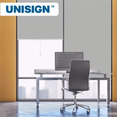 Unisign Winkle Free Roller Blinds Fireproof Blackout Fiberglass Window Curtain Fabric for Window Curtain