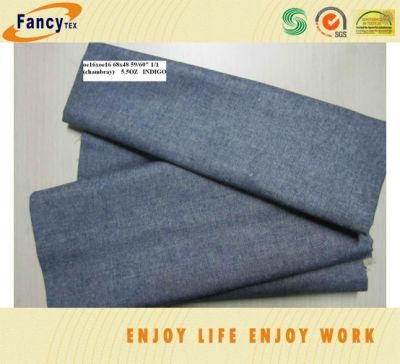 100pct Cotton Indigo Color Jeans Fabric