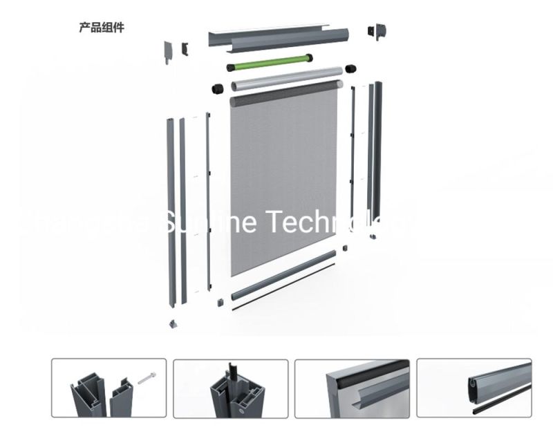 Factory Outlet Windproof Motorized Outdoor Roller Blinds with Side Track