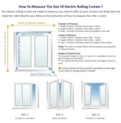 Hot Sell Electric Roller Window Roller Blinds and Shades Roller Fabric Components