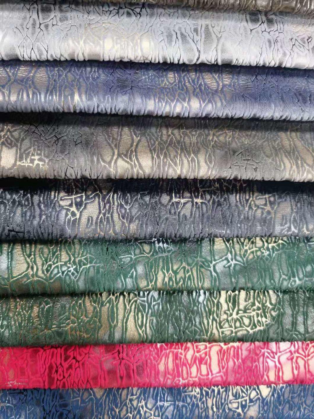 New Foiling Design on Holland Velvet for Sofa