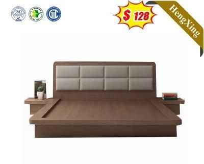 Modern Wooden Home Hotel Living Room Bedroom Furniture Beds with Storage Cabinet