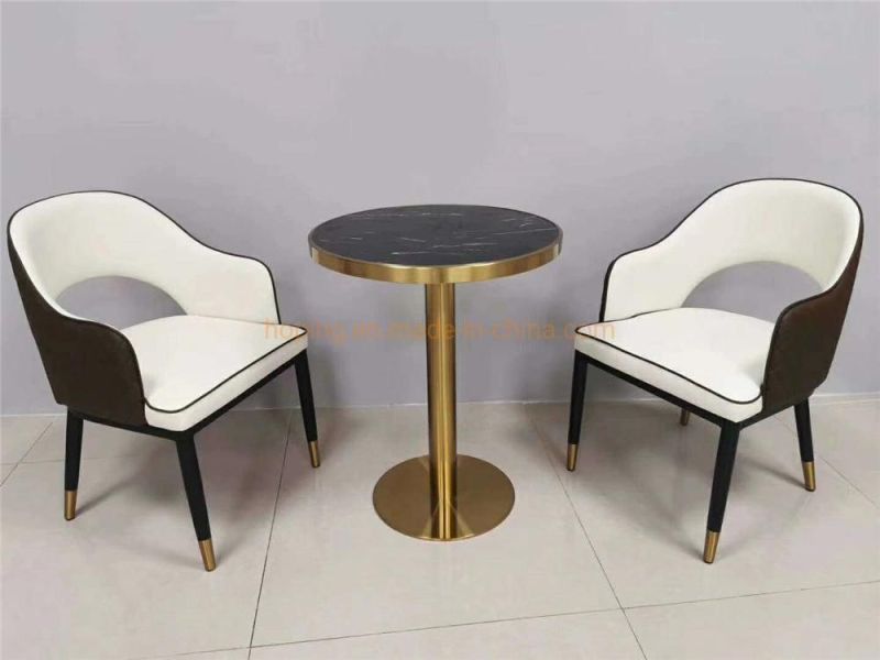 Used Royal Chair and Wooden Table for Restaurant Furniture European Dining Chair Modern Style Banquet Leisure Backrest Customize Fabric Chair