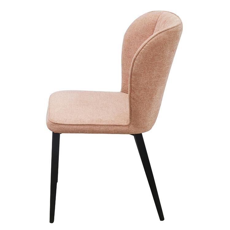 Modern Furniture Dining Room Fabric Metal Leg Furniture Fabric Velvet Restaurant Dining Chair