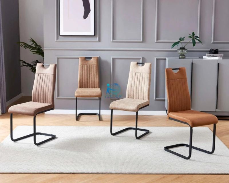 Okay Wholesale Nordic Modern Luxury Design Furniture Dining Room Chairs Dining Chairs with Metal Legs