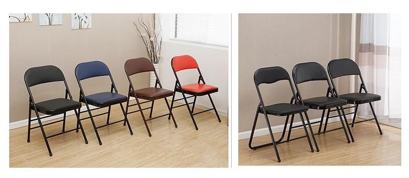 Wholesale Patio Cheap Promotion Solid Portable Metal Fabric Folding Chair