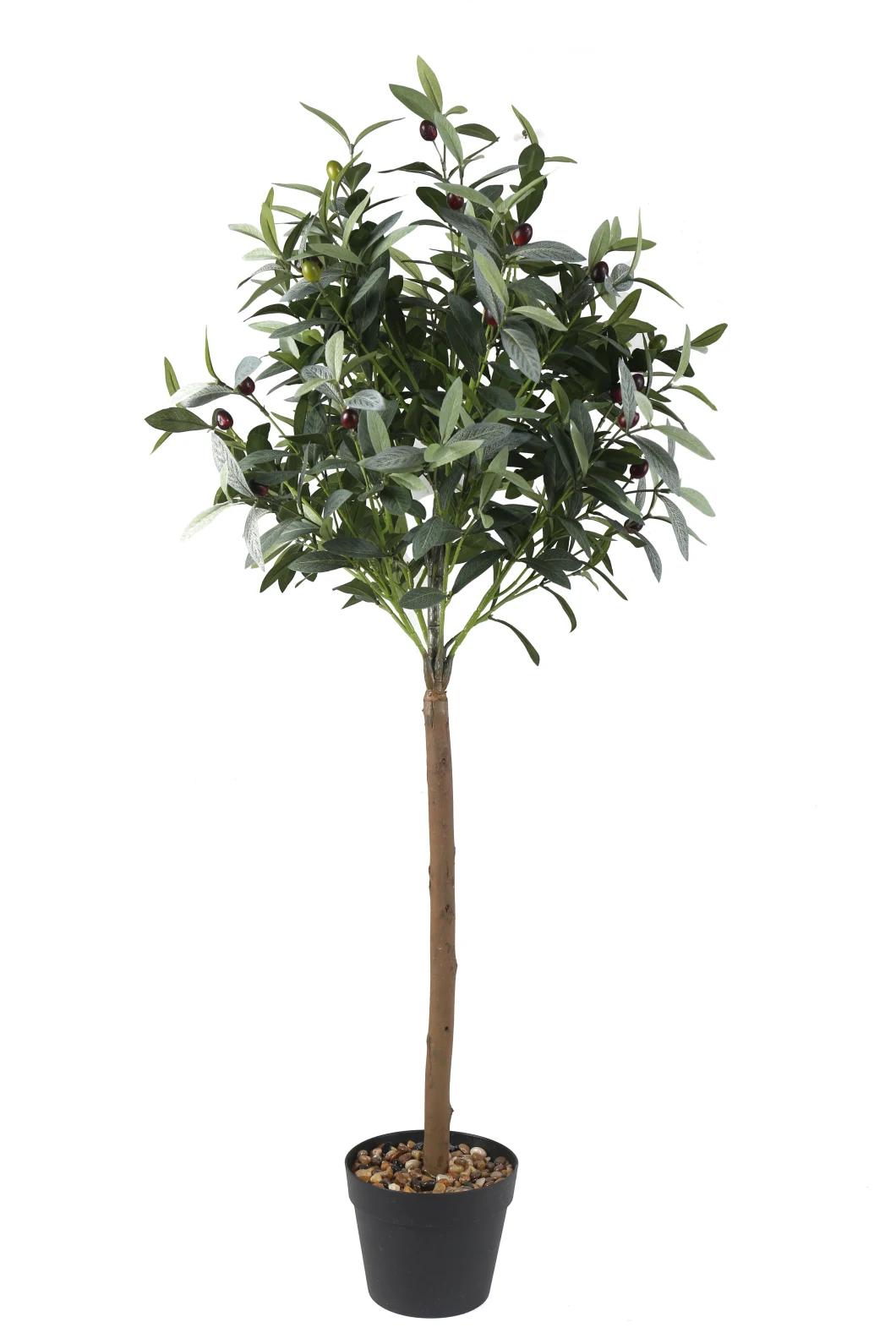 Living Room Decor Desk Bonsai Tree Olive Tree Fabric for Plastic Tree Decoration