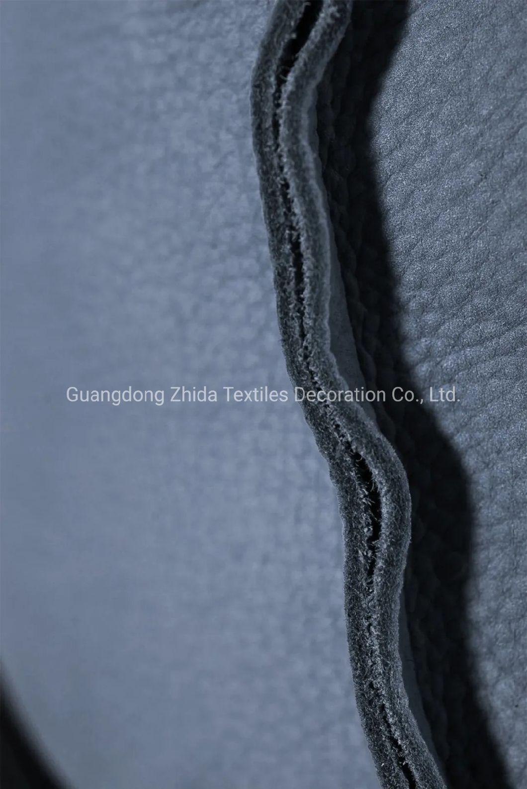 Hotel Textile High-End One-Side Calf Nubuck Leather Upholstery Fabric