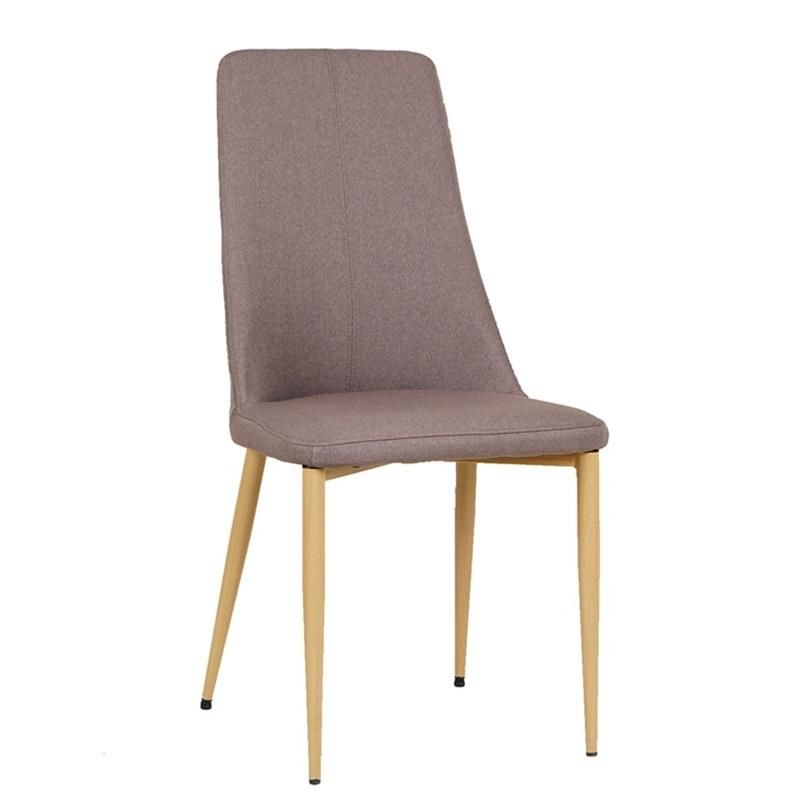 Luxury Furniture Upholstered Colorful Velvet Dining Chair with Golden Power Coated Legs