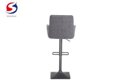 Home Furniture Swivel Fabric Surface Adjustable Bar Stool Bar Chairs for Cafe Living Room