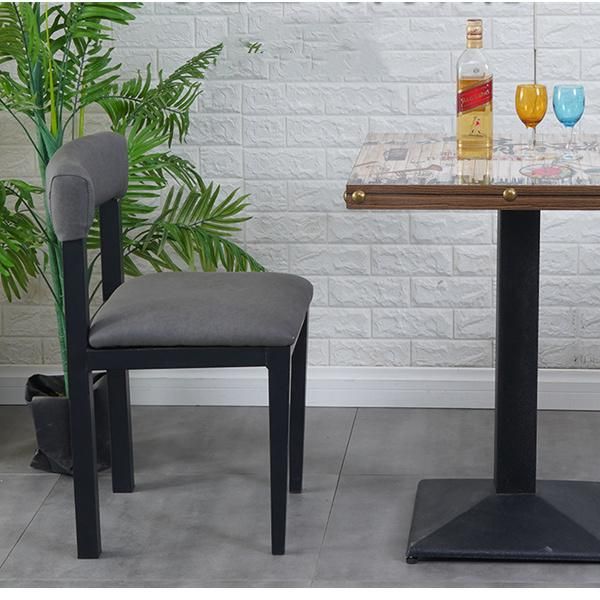 Coffee Shop Backrest Wrought Iron Dining Chair Noodle Restaurant Drink Shop Leisure Table and Chair Snack Bar Milk Tea Dessert Shop Chair