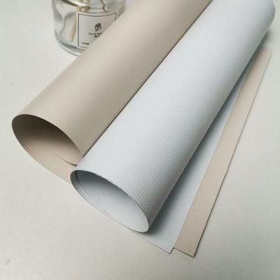 High Quality Anti-UV Fiberglass Vertical Blinds White PVC Blackout Roller Curtain Fabric