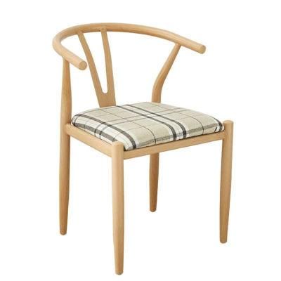 Living Room Patio Rattan Chaise Fabric Metal Frame Dining Chairs