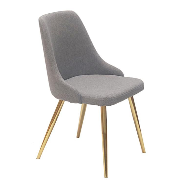 High Quality Hot Sale Modern Dining Room Furniture Nordic Fabric Dining Chairs Stacking Dining Room Chair Wholesale