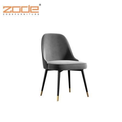 Zode Modern Dining Chair Fabric Armchair Tub Chair with Leather Back Soft Cushioned