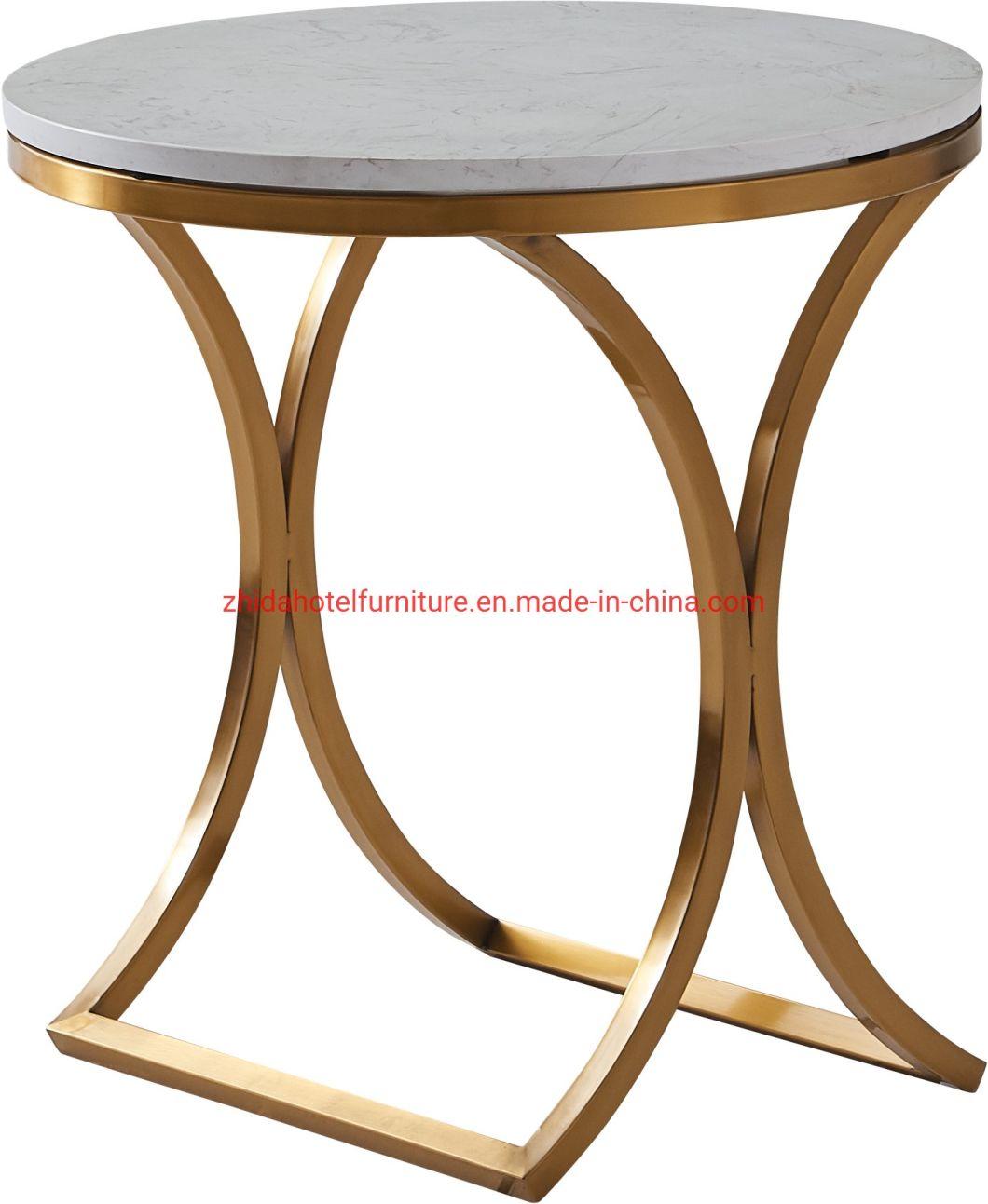 Wooden Top Modern Luxury Living Room Coffee Side Table