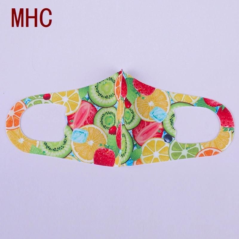 Cartoon Anti-Fog/Haze/Dust for Mouth Protective Washable Reusable Ice Silk Cotton Face Mask-Shield Cooling Fabric Mask