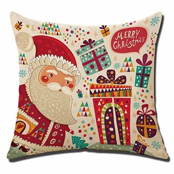 Merry Christmas Sofa Cushion with Digital Printing