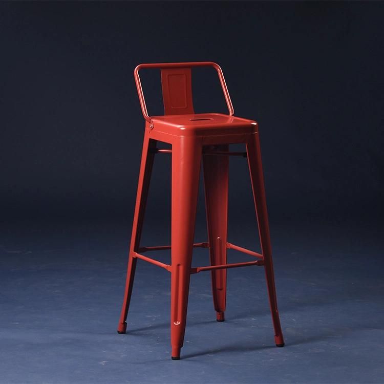 Cadeira De Bar Home Iron Bar Chairs Industrial Low Back Tolix Metal Bar Counter Stool