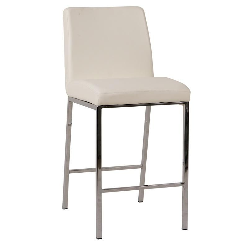 Modern Base Fabric Seat High Bar Stools for Bar Counter Kitchen and Home