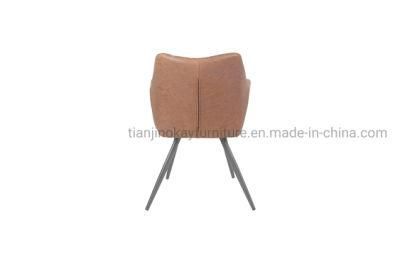 Italian Minimalist Modern Iron Frame Designer Fabric Dining Chair for Hotel Cafes and Restaurants Can Be Customized Dining Chair